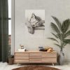 92410-43.jpg Sketch of a Sleeping Cat Poster