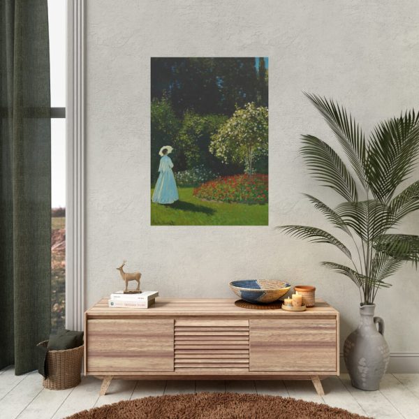Lady in the Garden Poster