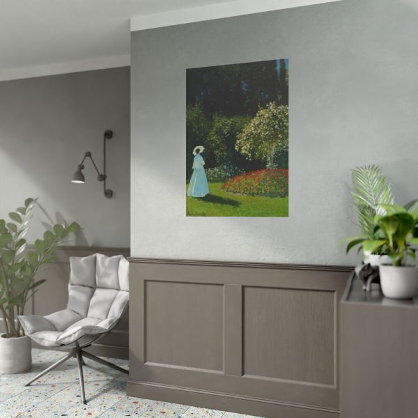Lady in the Garden Poster