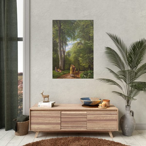 A Beech Wood in May near Iselingen Manor by P. C. Skovgaard Poster