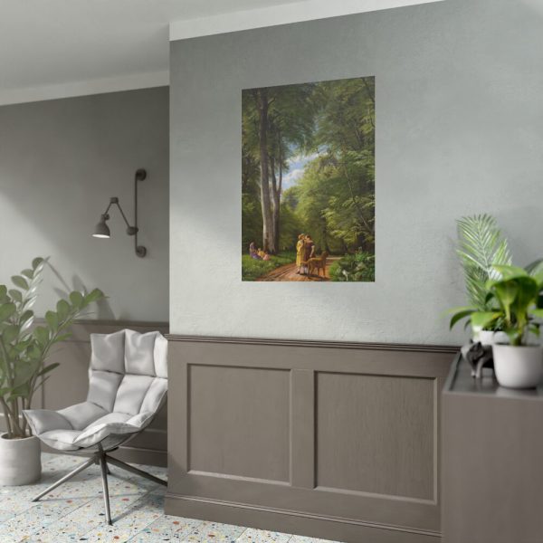 A Beech Wood in May near Iselingen Manor by P. C. Skovgaard Poster