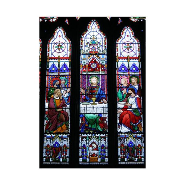 92410-78.jpg Last Supper Stained Glass Poster