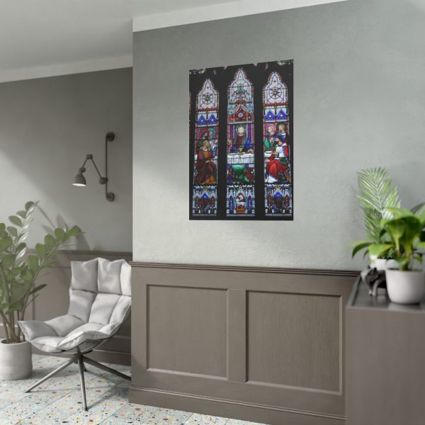 92410-80.jpg Last Supper Stained Glass Poster