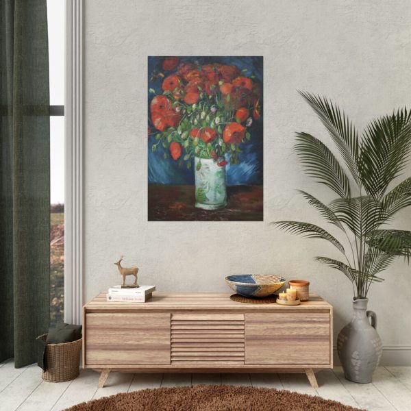 Vase with Poppies by Vincent van Gogh Poster