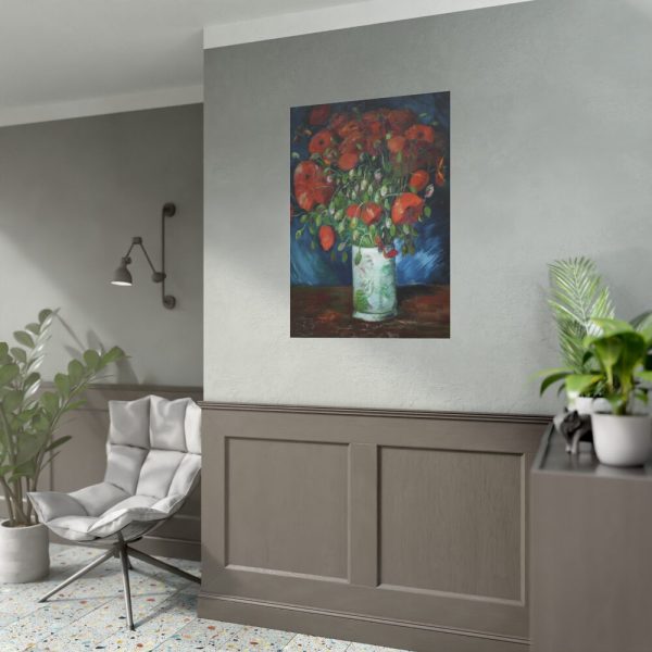 Vase with Poppies by Vincent van Gogh Poster