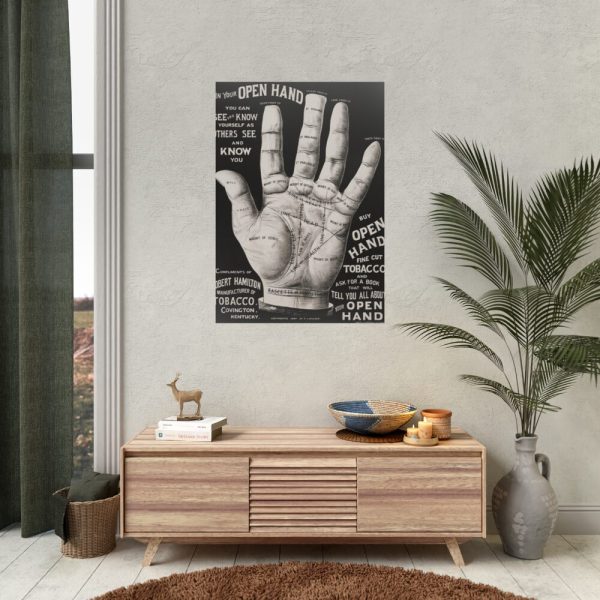 92411-121.jpg Open Hand Palm reading Poster
