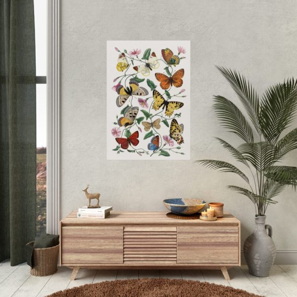 Butterfly & Moth Painting by Paul Gervais Poster