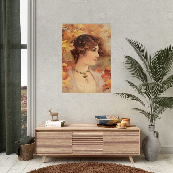 92411-139.jpg Aesthetic Woman in Autumn Poster