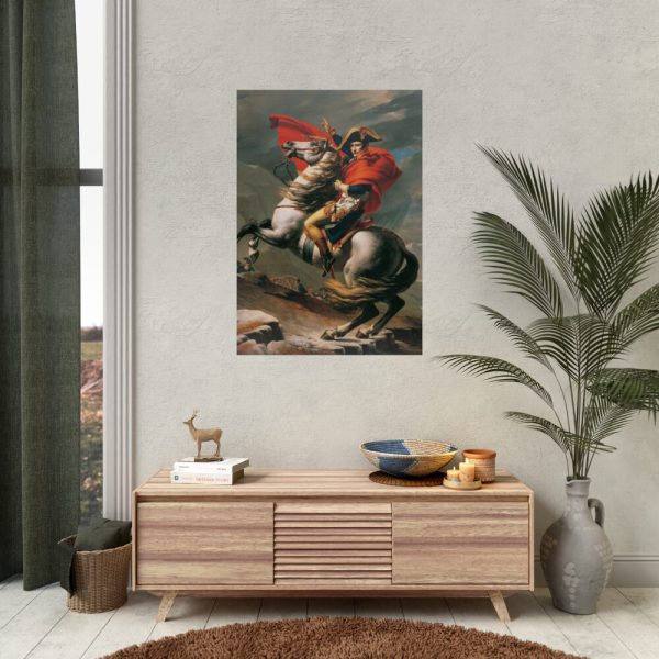 Napoleon Crossing the Alps by Jacques-Louis David Poster