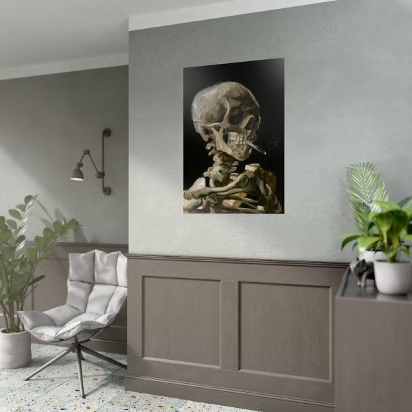 92411-158.jpg Head of a Skeleton With a Burning Cigarette by Vincent van Gogh Poster