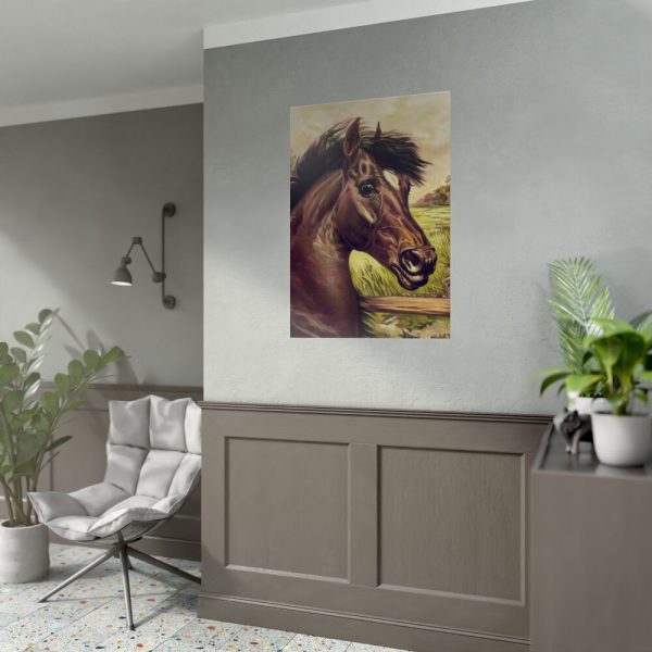 92411-161.jpg Vintage Horse Illustration Poster