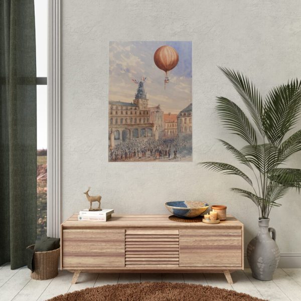 92411-166.jpg Balloon With Two Passengers by Camille Gravis Poster