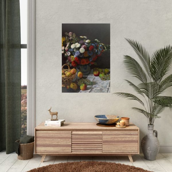 92411-187.jpg Still Life with Flowers and Fruit by Claude Monet Poster
