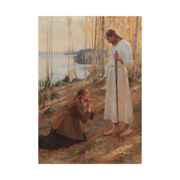 92411-3.jpg Christ and Mary Magdalene by Albert Edelfelt Poster