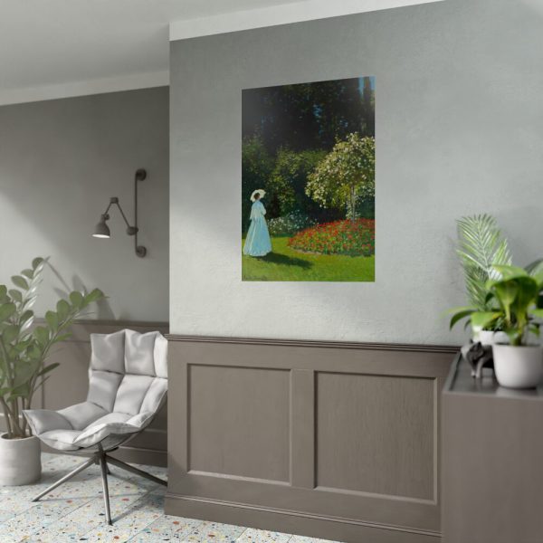 Lady in the Garden Poster