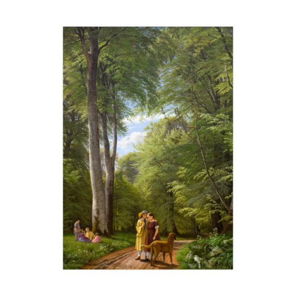 A Beech Wood in May near Iselingen Manor by P. C. Skovgaard Poster