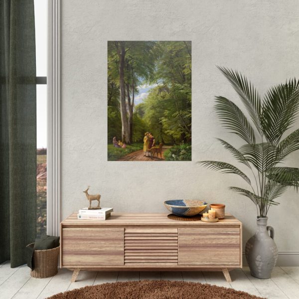 A Beech Wood in May near Iselingen Manor by P. C. Skovgaard Poster