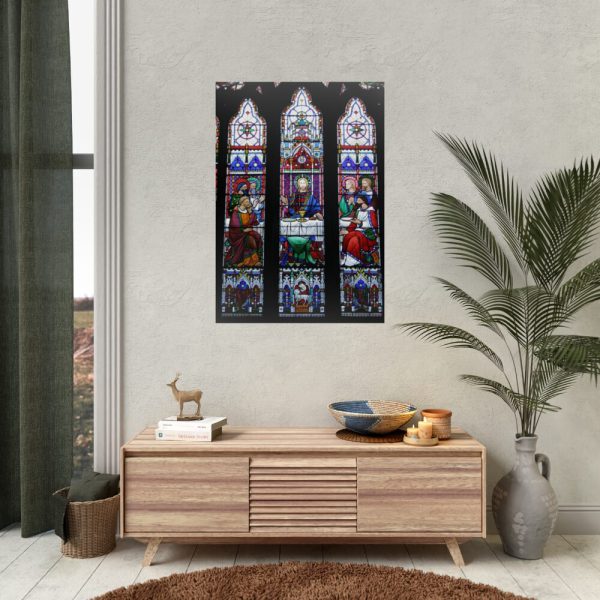 92411-79.jpg Last Supper Stained Glass Poster