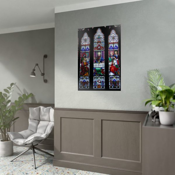 92411-80.jpg Last Supper Stained Glass Poster