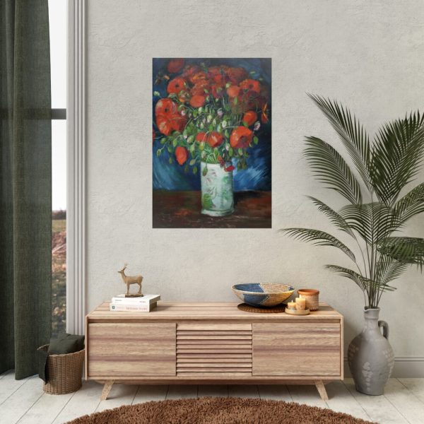 Vase with Poppies by Vincent van Gogh Poster