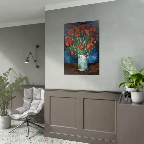 Vase with Poppies by Vincent van Gogh Poster