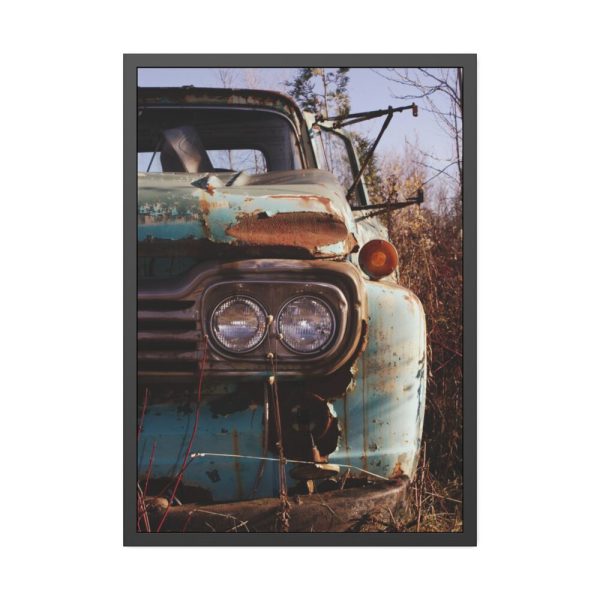 93830-108.jpg Truck Broken Headlight Framed Poster