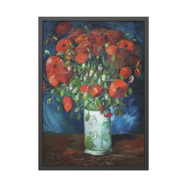 93830-124.jpg Vase with Poppies by Vincent van Gogh Framed Poster
