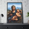 93830-135.jpg Madonna of the Yarnwinder by Leonardo da Vinci Framed Poster