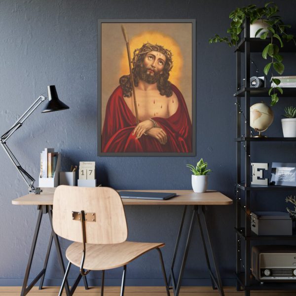 93830-14.jpg Jesus Christ With Crown of Thorns Framed Poster