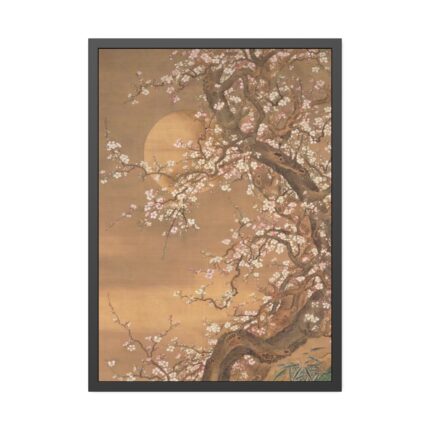 Gnarly Tree in Moonlight Framed Poster