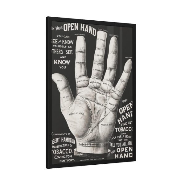 93830-161.jpg Open Hand Palm reading Framed Poster