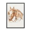 93830-168.jpg Head of a Horse With Blinkers by Jean Bernard Framed Poster