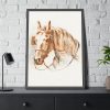 93830-171.jpg Head of a Horse With Blinkers by Jean Bernard Framed Poster