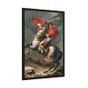 Napoleon Crossing the Alps by Jacques-Louis David Framed Poster