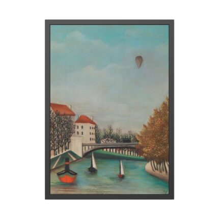 Study for View of the Pont de Sèvres by Henri Rousseau Framed Poster