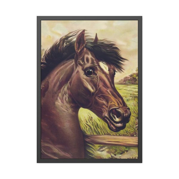 93830-208.jpg Vintage Horse Illustration Framed Poster