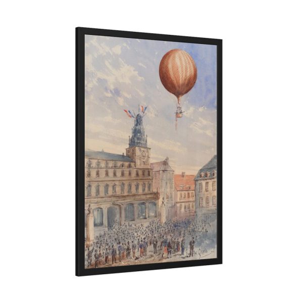 93830-217.jpg Balloon With Two Passengers by Camille Gravis Framed Poster