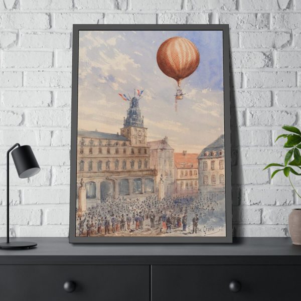 93830-219.jpg Balloon With Two Passengers by Camille Gravis Framed Poster
