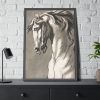 Study of a Horse's Head by John Michael Rysbrack Framed Poster
