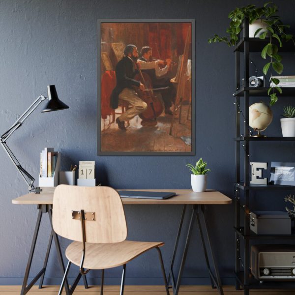93830-238.jpg The Studio by Winslow Homer Framed Poster