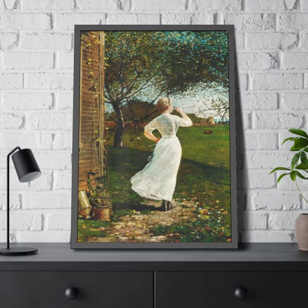 93830-47.jpg The Dinner Horne by Winslow Homer Framed Poster