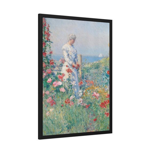 93830-61.jpg In the Garden by Frederick Childe Hassam Framed Poster