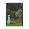 93830-72.jpg Lady in the Garden Framed Poster