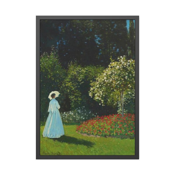 93830-72.jpg Lady in the Garden Framed Poster