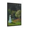 93830-73.jpg Lady in the Garden Framed Poster
