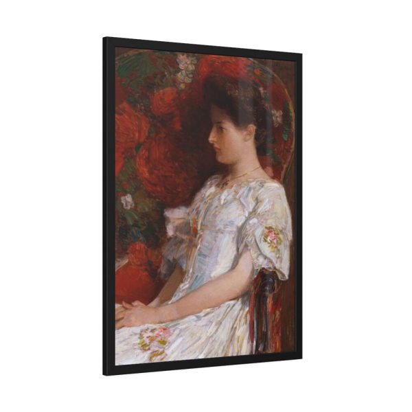 93830-85.jpg The Victorian Chair by Frederick Childe Hassam Framed Poster