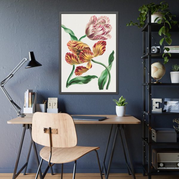 93830-98.jpg Various Tulips by John Edwards Framed Poster