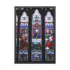 93831-100.jpg Last Supper Stained Glass Framed Poster