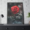 93831-115.jpg Close-up of a Red Rose With Its Petals Framed Poster