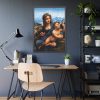 93831-130.jpg Madonna of the Yarnwinder by Leonardo da Vinci Framed Poster